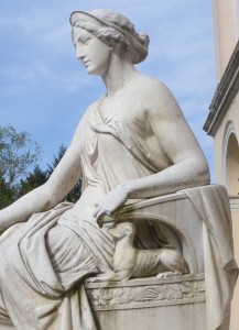 Statua di Antonio Galli raffigurante l’allegoria dell’Amicizia