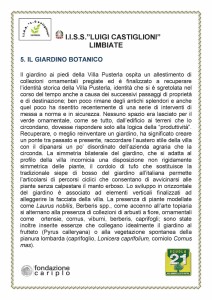 Descrizione del Giardino botanico della Passeggiata botanica (Istituto di istruzione superiore Luigi Castiglioni) 