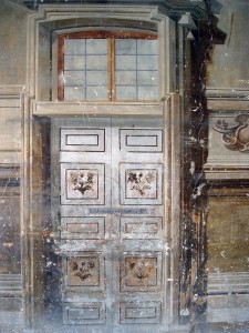 Particolare della decorazione a trompe oeil del Salone delle colonne (Fototeca ISAL)