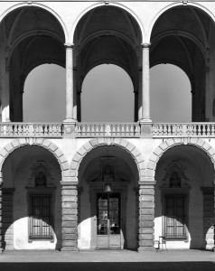 Particolare della loggia e del portico del Cortile nobile (Fototeca ISAL-BAMS Photo Rodella)