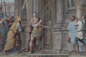 6 Augusto che chiude le porte del tempio di Giano instaurando la pace